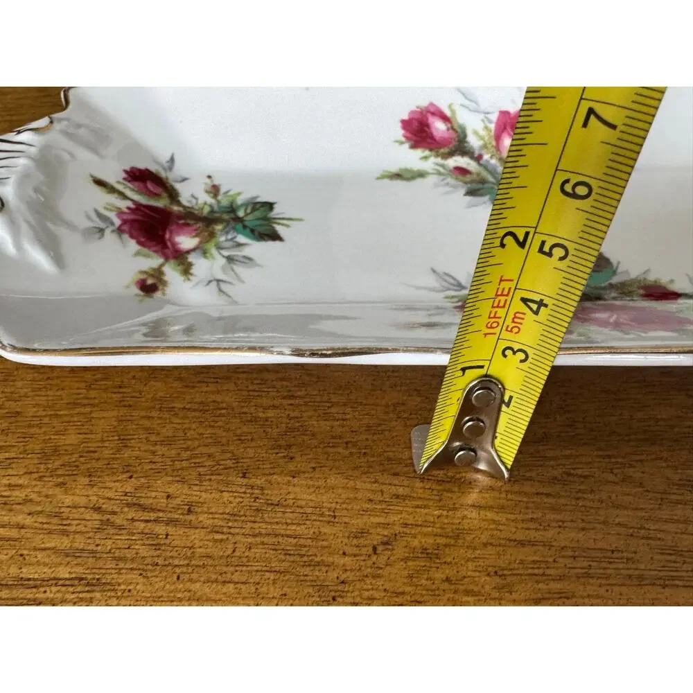 Vintage Hammersley & Co Floral Sandwich Tray 1930 Era England English Bone China